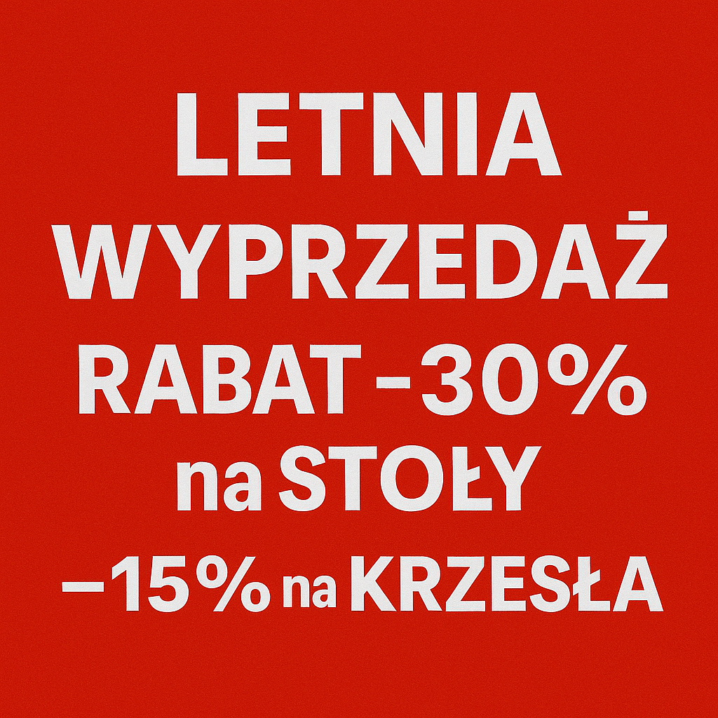 LETNIA WYPRZEDAŻ W De Art Group POLAND do 31.09.2025 w showroomach w Warszawie i Rzeszowie
